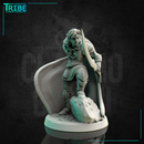 (0216) Male human tiefling elf half-orc firbolg ranger warrior with a sword and spell - Only-Games