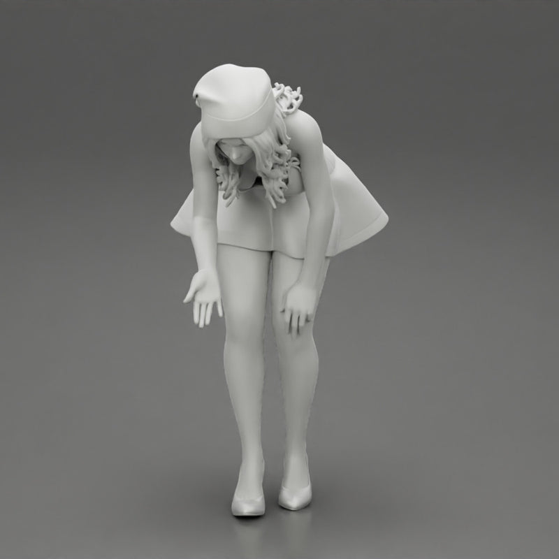 santa christmas  girl in hat and dress bend over - Only-Games