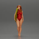 Attractive Young Woman Walking on Beach Holding Surfboard 2 - Only-Games