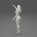 Naked woman standing with her hand indicating - Only-Games