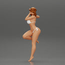 Sexy girl in bikini Leaning Against car - Only-Games