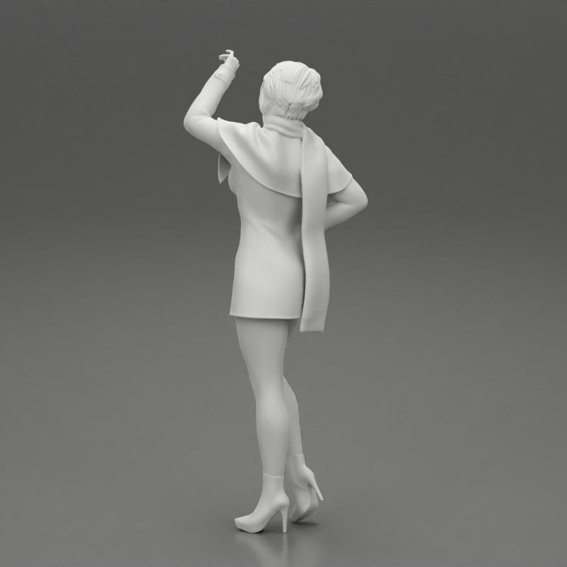 girl in christmas costume standing and posing - Only-Games