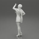 girl in christmas costume standing and posing - Only-Games