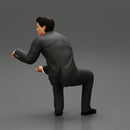 businessman sitting and holding briefcase of money - Only-Games