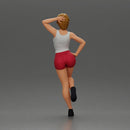 Sexy girl with short hair in shorts leaning on a car - Only-Games