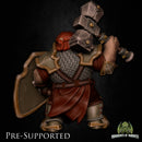 Dolgurn Bloodcoat  [PRE-SUPPORTED] Knight Dwarf Warrior Fighter - Only-Games