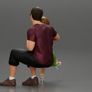 couple sitting on a bench in the park - Only-Games