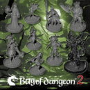 Bag of Dungeon 2 figures: The Cursed Forest - 9 Character Set - Only-Games