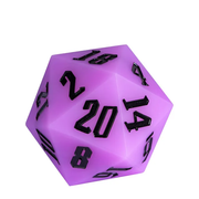Jester's Bounce | 55mm Luminous D20 Silicone | Purple - Only-Games