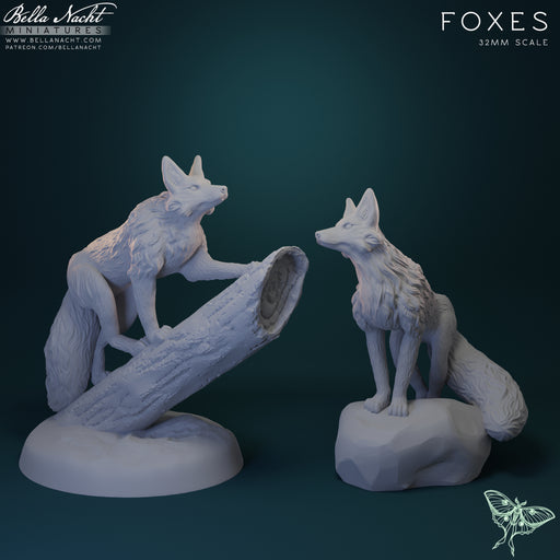 Foxes | 32mm STL - Only-Games