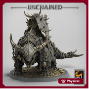 Chaos Knight on Armored Muscular Beast, Oathbreaker Paladin |  Dungeons and Dragons 5e  | 28mm,32mm,54mm,75mm Scale | Pathfinder | - Only-Games