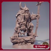 Half-orc Druid | Orc Shaman| Cleric | Miniature | Megaboss | Dungeons and Dragons | 28mm | 32mm | Pathfinder | - Only-Games