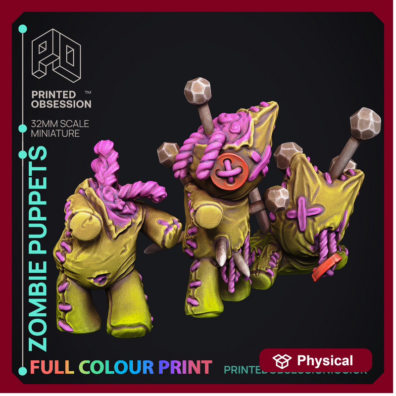 Zombie Puppets - Pre-coloured - 32mm Scale - Only-Games