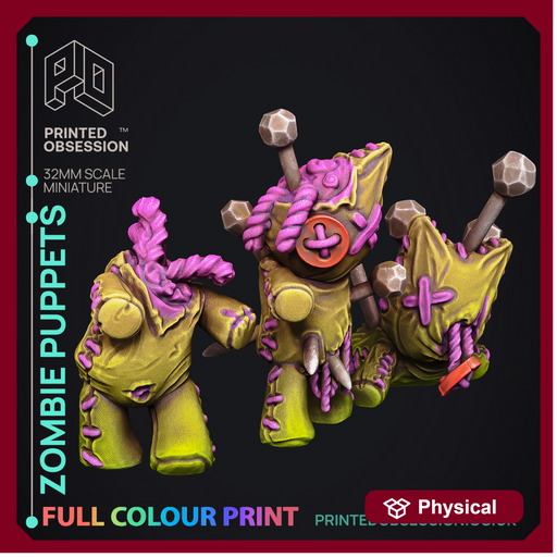 Zombie Puppets - Pre-coloured - 32mm Scale - Only-Games