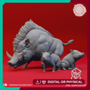Giant Boar Bundle - Tabletop Miniatures (Pre-Supported)