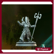 Grimdark Sci-Fi Hell Platoon Priest Miniature, OPR Proxy, 3D Printed Tabletop Wargaming Mini - Only-Games