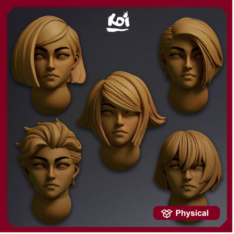 Jade Fangs - Miniature heads