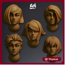 Jade Fangs - Miniature heads