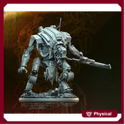 Sci-Fi Heavy Battle Suit, Mech Knight Miniature | 32mm, 40mm, 50mm, 65mm 80mm BASE SIZES | Resin Unpainted | - Only-Games