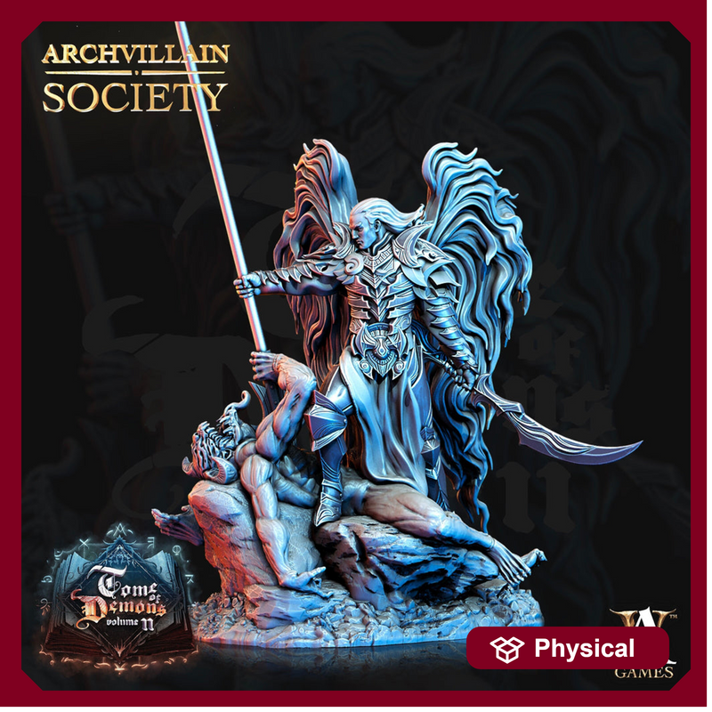 Battleforce Angel Paladin of Vengeance Celestial | 28mm, 32mm, 75mm Scales | Dungeons and Dragons 5e figure | Pathfinder | Archvillain Games - Only-Games