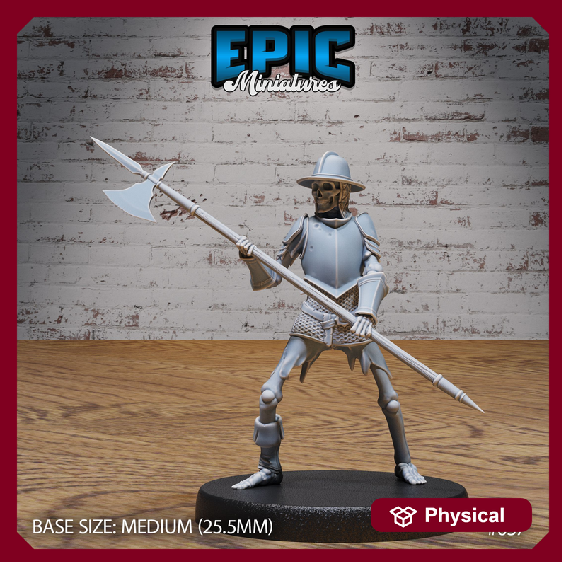 Skeleton Army Halberd - Only-Games