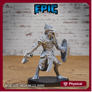 Lizard Folk Army Axe & Shield - Only-Games
