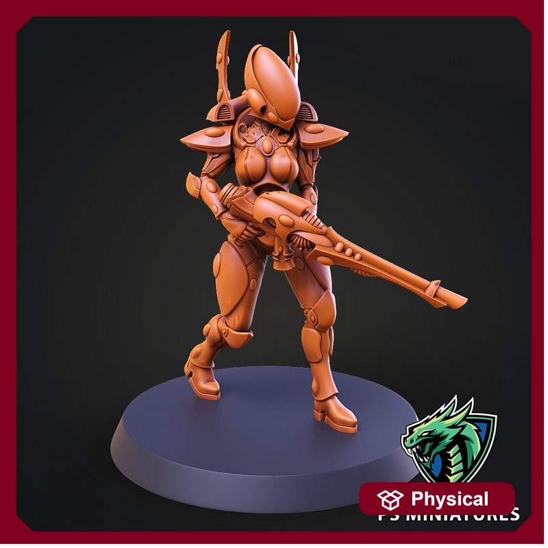 Space Elf Female Soldier Pose 4