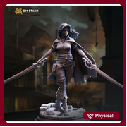 Human Female Rogue, Duelist, Thief, Swashbuckler | 5 Sizes /Scale Resin Mini | D&D - Only-Games