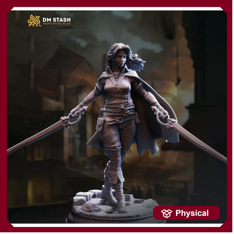Human Female Rogue, Duelist, Thief, Swashbuckler | 5 Sizes /Scale Resin Mini | D&D - Only-Games