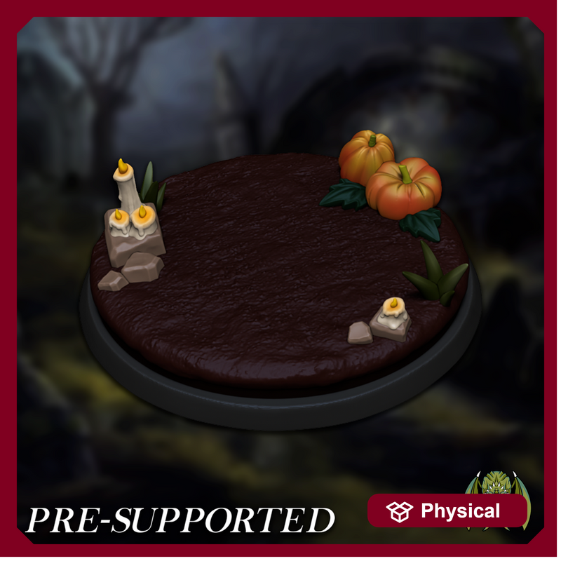 Cemetery Base [PRE-SUPPORTED] 25mm