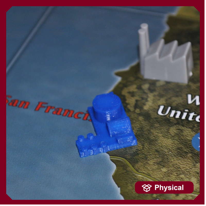 3D Printed Navy Port (x10)