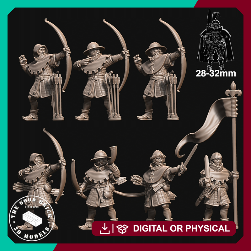 Medieval Archer - Bretonn - 28/32mm