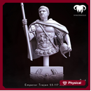 Bust - Roman Emperor Trajan 98 to 117 AD. Conquering the World!