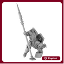 Half Orc Male Paladin With Spear (32mm scale)