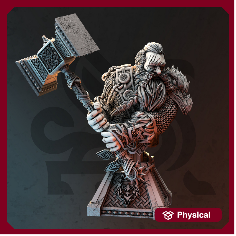 Elite Dwarf Barbarian BUST - Rend 'Madbeard' Mathias