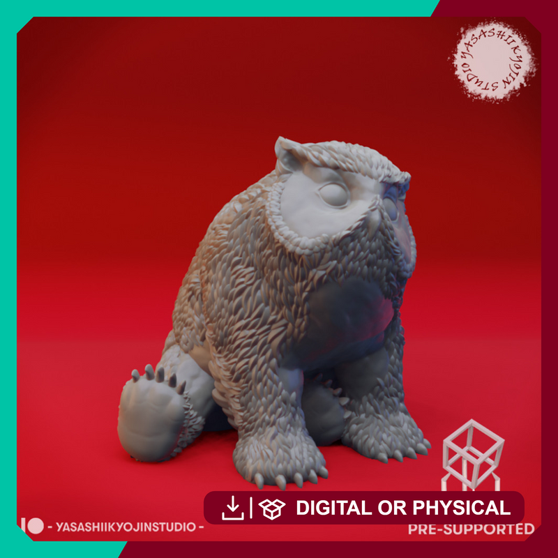 Owlbear Cub - Tabletop Miniature (Pre-Supported)