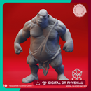 Ogre Brawler - Book of Beasts - Tabletop Miniatures (Pre-Supported)