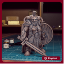 Female Bearded Dwarf 03 - TytanTroll Miniatures - DnD - Fantasy - 32mm
