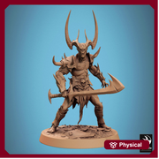 Chaos Fiend Demon, Daemon, Devils, Eldritch Horror, DnD Unpainted Miniature| 28mm proxy size,32mm ,54mm,75mm,100mm Scales Dungeons & Dragons - Only-Games