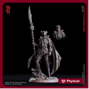 Human Fighter Polearm Master Paladin Adventurer PC or NPC | 28mm, 32mm, 75mm Scales | Dungeons and Dragons | Pathfinder | Flesh of Gods - Only-Games