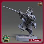 Oath of Vengeance Paladin, Fighter | 28mm, 32mm, 54mm, 75mm Scales | 100mm Tall | Dungeons and Dragons | Pathfinder | Daybreak Miniatures - Only-Games