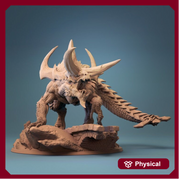 Tarrasque Remastered- Lord of The Print  | Gargantuan Monstrosity 75mm,100mm, 150mm Base | Resin 3d printed | Dungeons and Dragons | DnD 5e| - Only-Games
