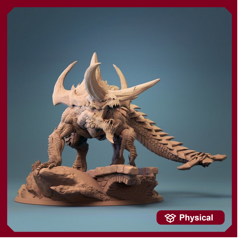 Tarrasque Remastered- Lord of The Print  | Gargantuan Monstrosity 75mm,100mm, 150mm Base | Resin 3d printed | Dungeons and Dragons | DnD 5e| - Only-Games