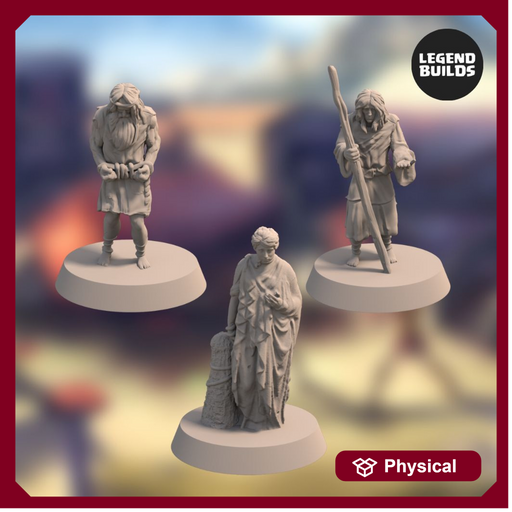 Outcasts of the Realm of Eros (3 miniatures) – 3D printable miniature – STL file - Only-Games