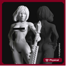 Sedition Series 05c - Naked Gene-enhanced Female Battle Sister with Chainsaw Sword