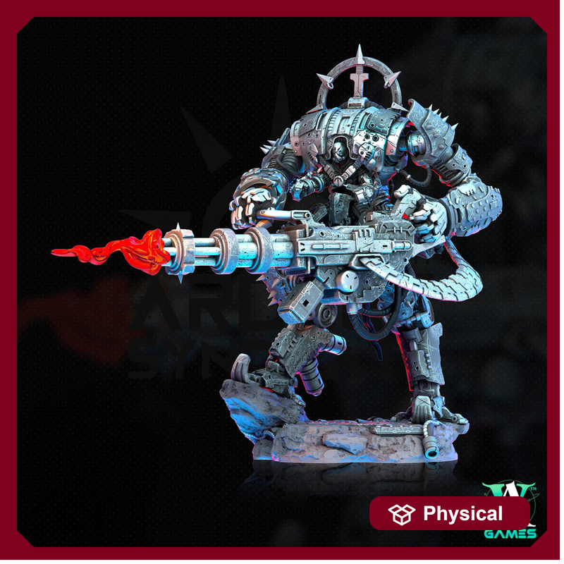 Sci-Fi Heavy Battle Mech Knight Miniature | SpellJammer | 25mm, 32mm, 40mm, 50mm, 75mm BASE SIZES | Resin Mini Unpainted |Archvillain Games - Only-Games