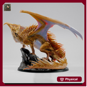 Adult Topaz Dragon Miniature | Gem Dragon Boss | 28mm to Gargantuan - Only-Games