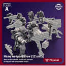 Heavy Weapons Team. Stormworn Troops. Imperial Guard. Compatibility class A.