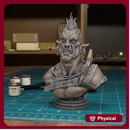 Orc Bust 02 - TytanTroll Miniatures - DnD - Fantasy - 50mm