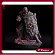 Fighter Eldritch Knight, Cleric  PC / NPC Unpainted Mini | 28mm, 32mm,54mm75mm,100mm Scales | D&D 5e Pathfinder Figurine | Flesh of Gods - Only-Games
